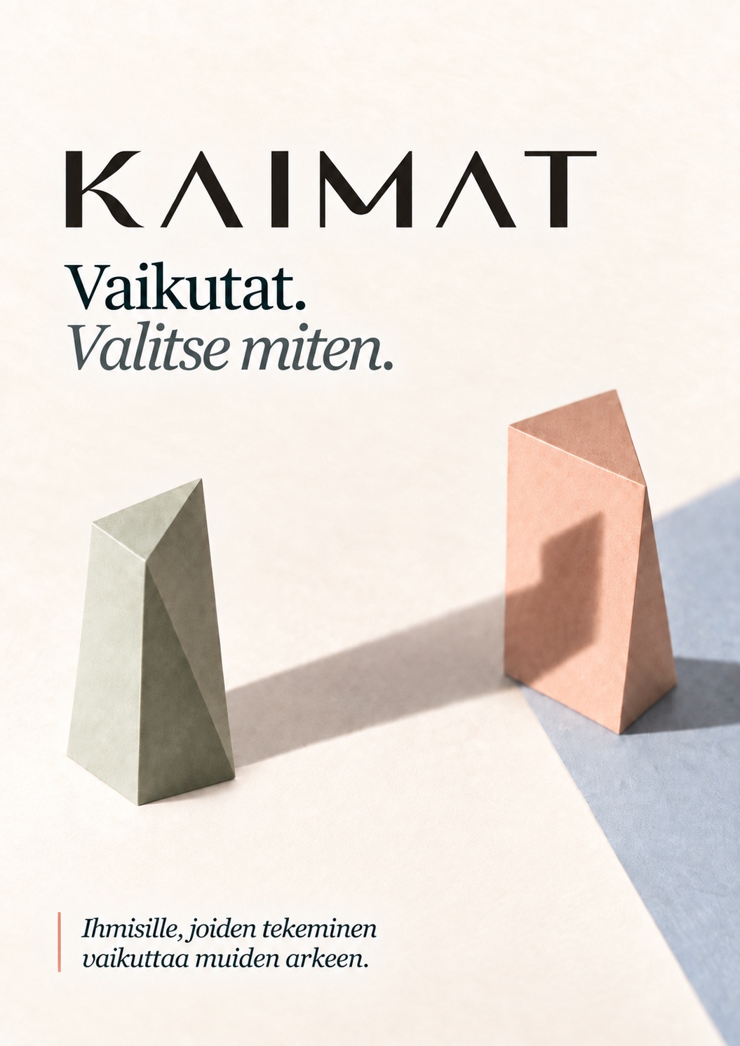 KAIMAT-kirjan kansi: Vaikutat. Valitse miten.